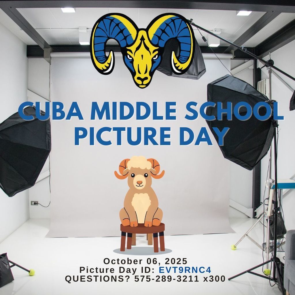 Cuba Middle School Picture Day Flyer