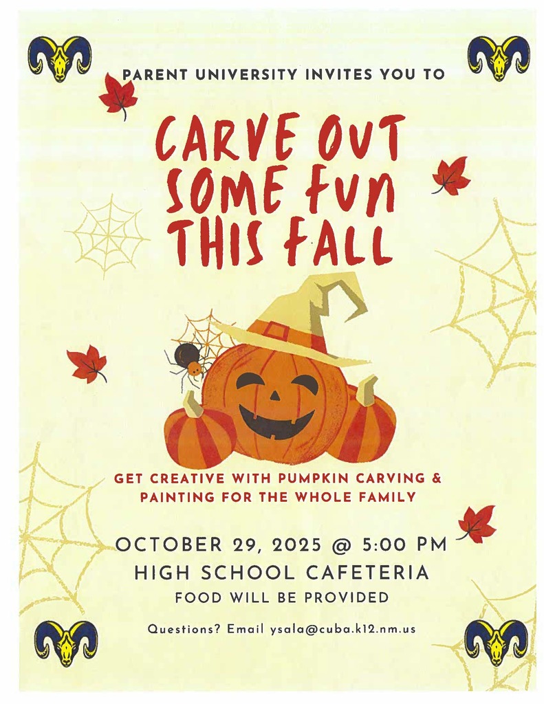 Pumpkin Carving Event Flyer