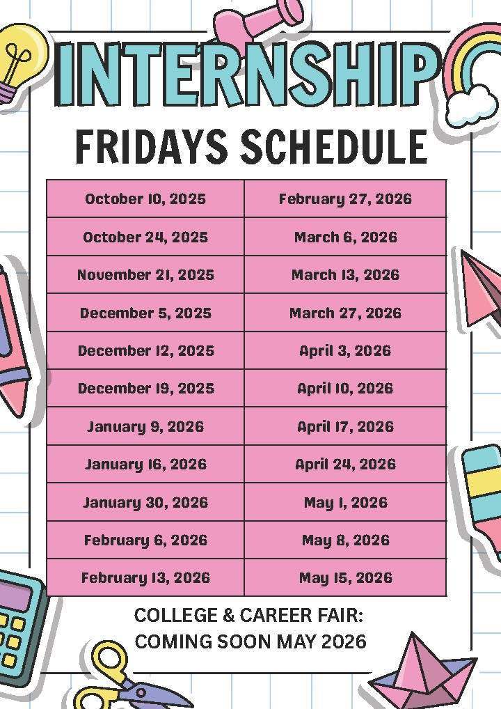 Internship Friday Schedule