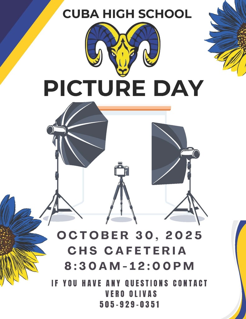 Cuba HS Picture Day Flyer