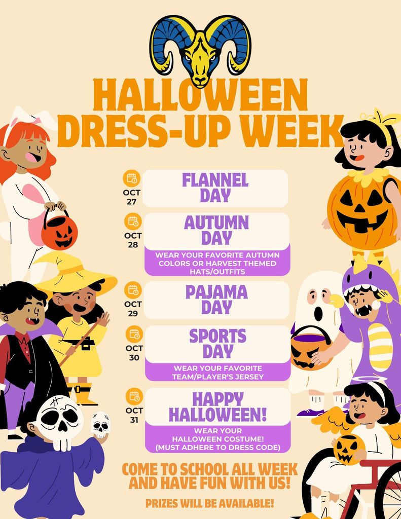 Halloween Dressup Week Flyer