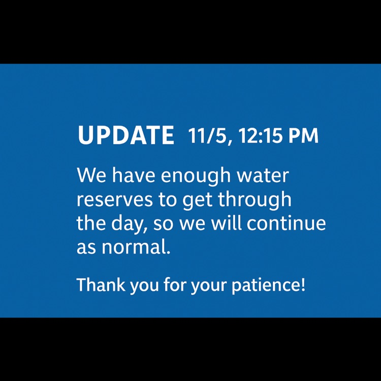noon water update