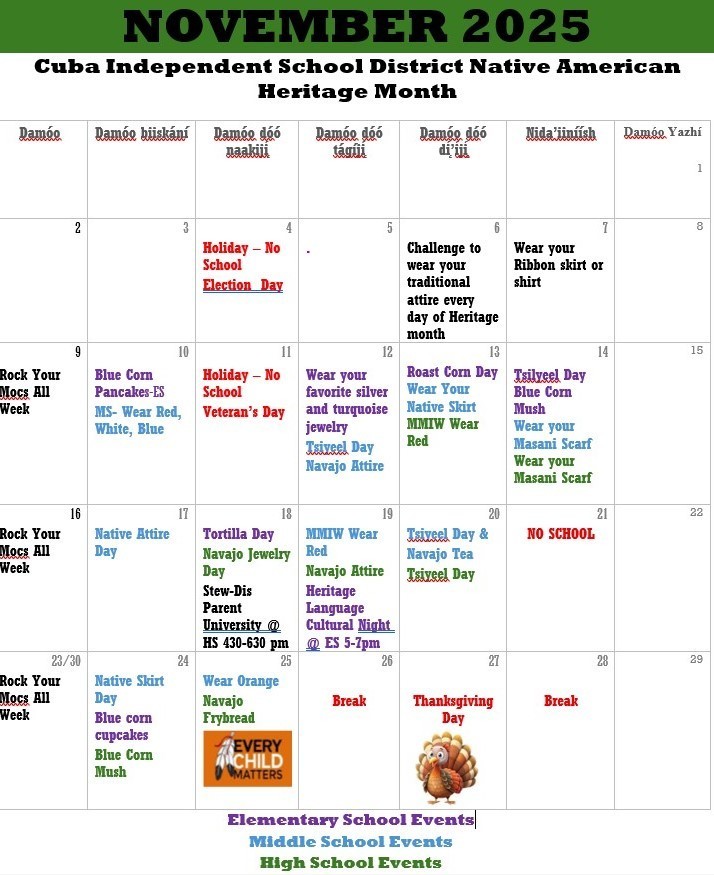 November 2025 Native American Heritage Month