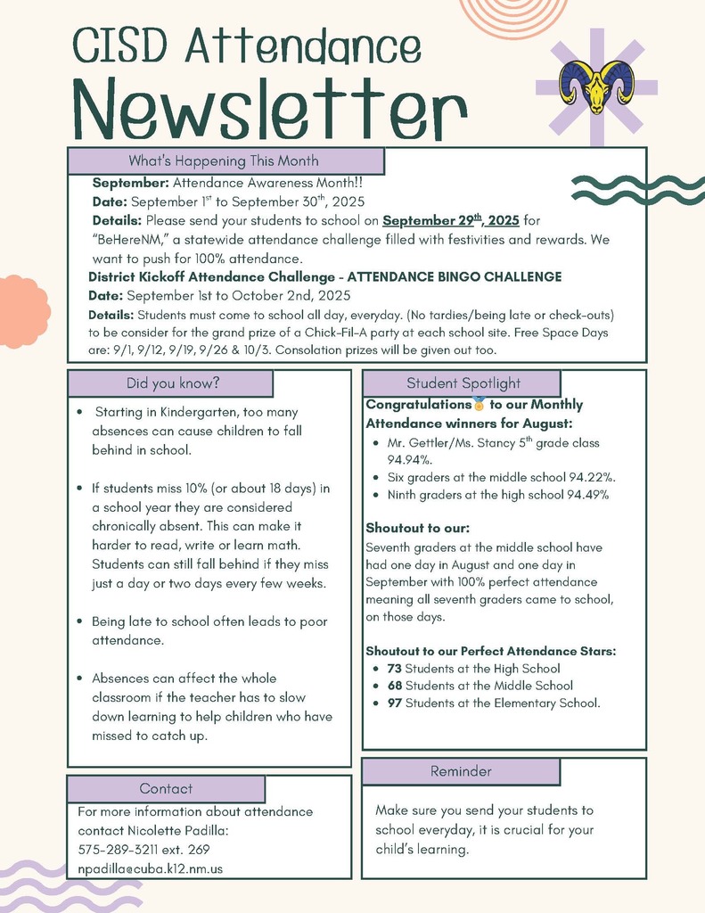 CISD Newsletter Sep