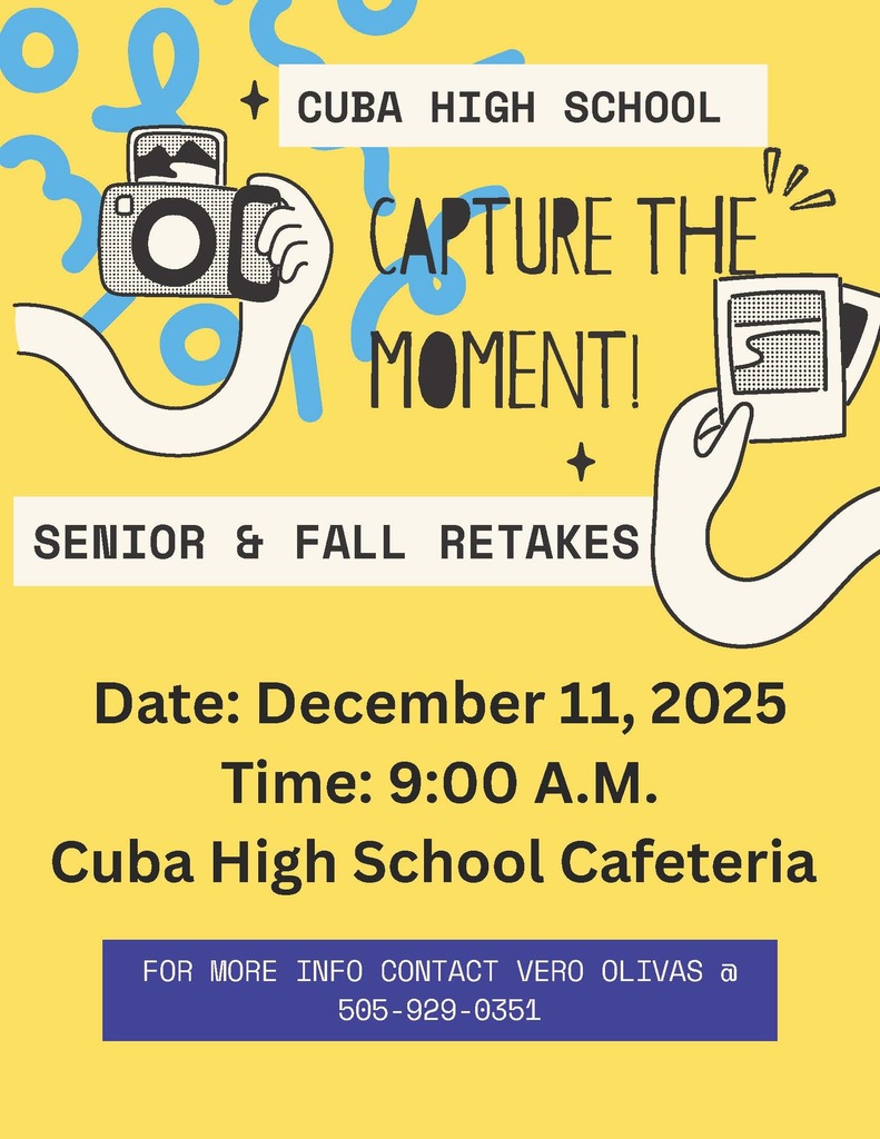 Senior Picture Retakes Flyer