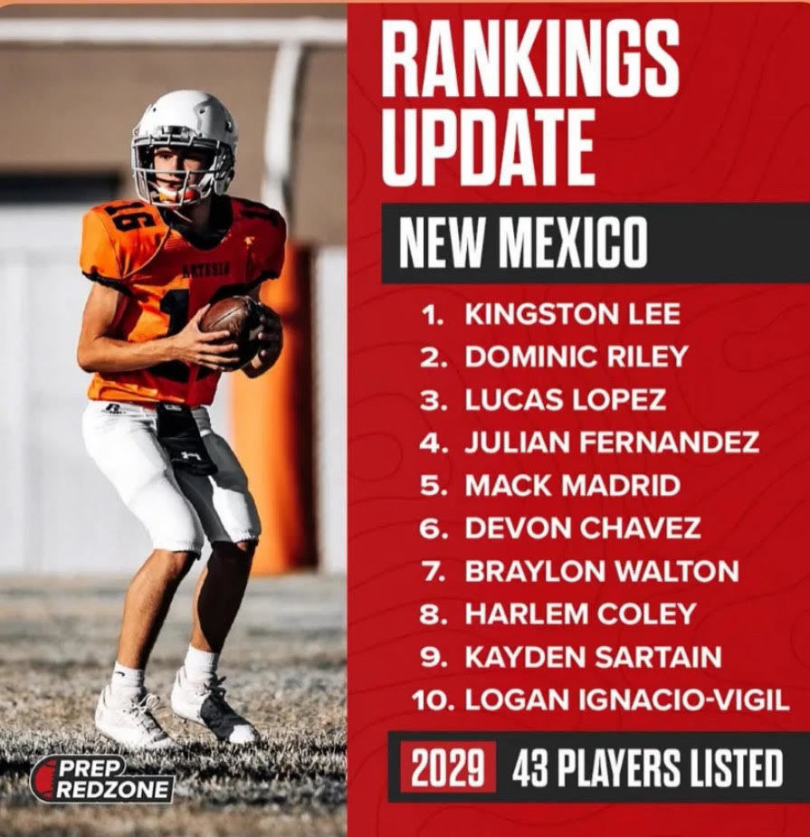 NM QB State Rankings-Class of 2029-Cuba High School's Logan Ignacio-Vigil