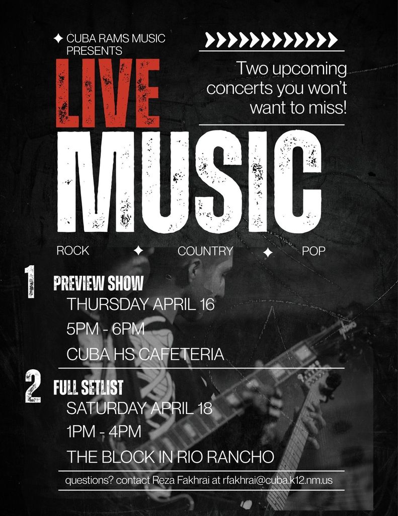 CISD Live Music Flyer