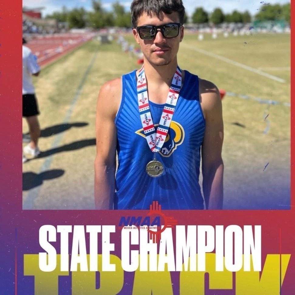 Richard Lovato 3A State Champion Shot Put/ Discus Throw 