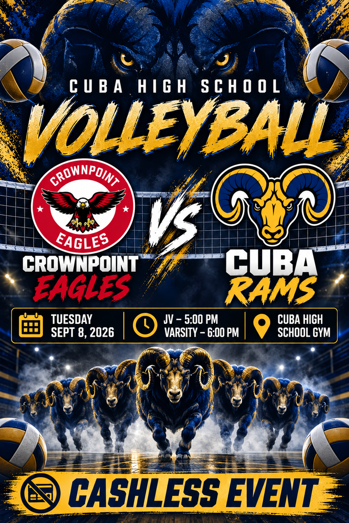 Come support HSVB vs. Crownpoint HS tomorrow, Tues. 9/8/26 (JV-5:00 / Varsity-6:00pm)