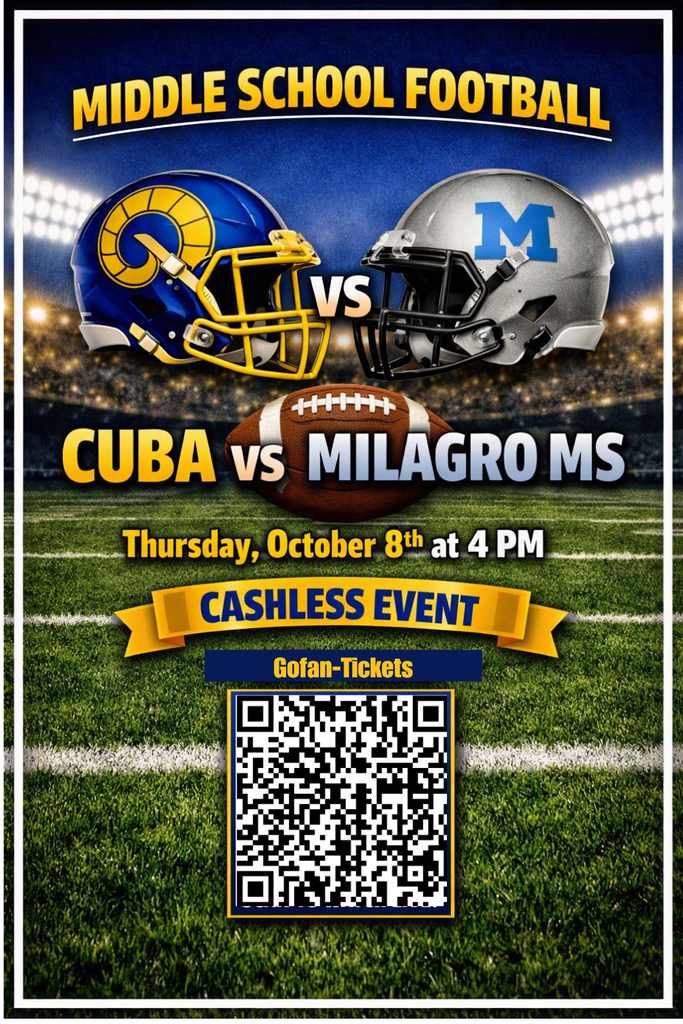 Come support the MSFB team today, Thur. 10/8/26 -4:00pm