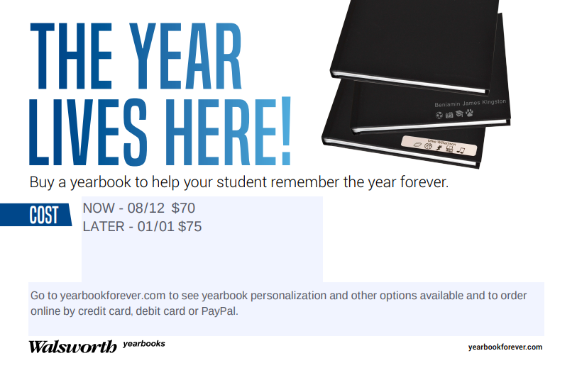 '26-'27 Yearbook Flyer