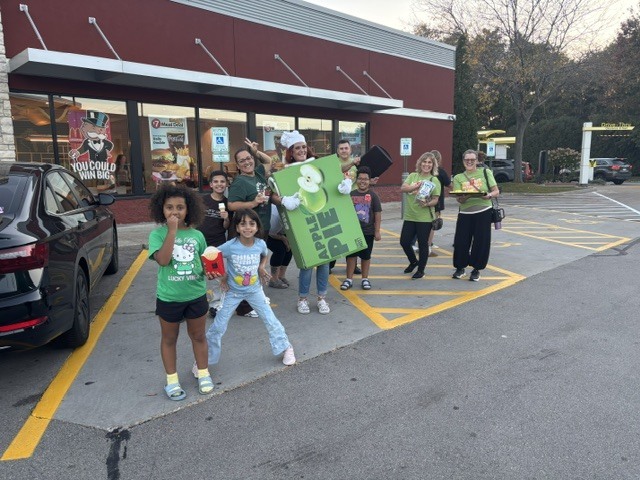 Outside McDonalds