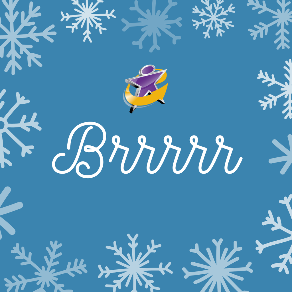 graphic that says Brrrrr with snowflakes