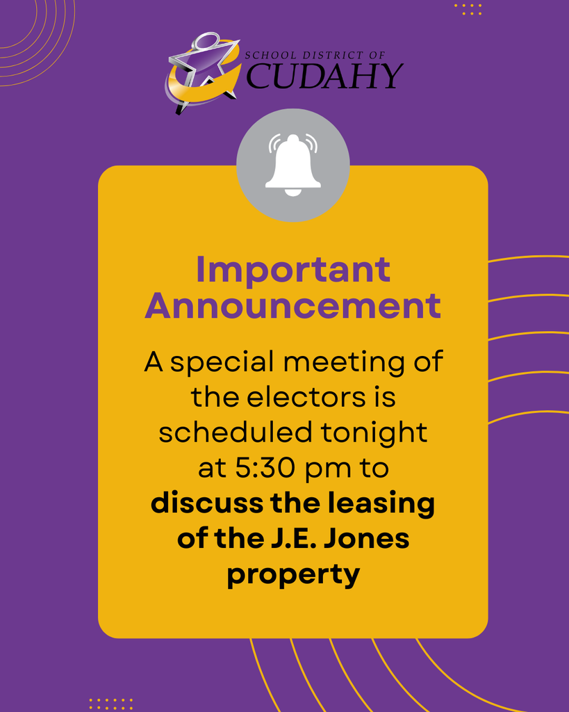 Announcement graphic