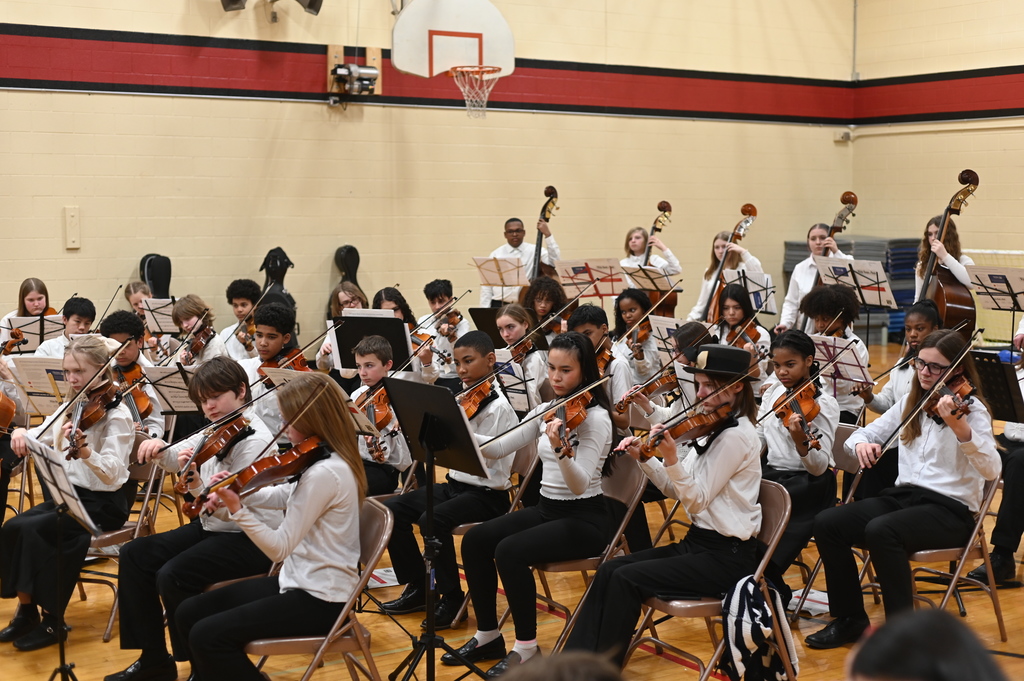 picture of the milwaukee youth symphony orchestra performing at the middle school