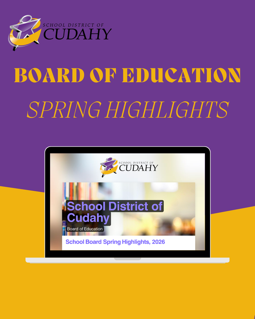 graphic for the board of education spring highlights