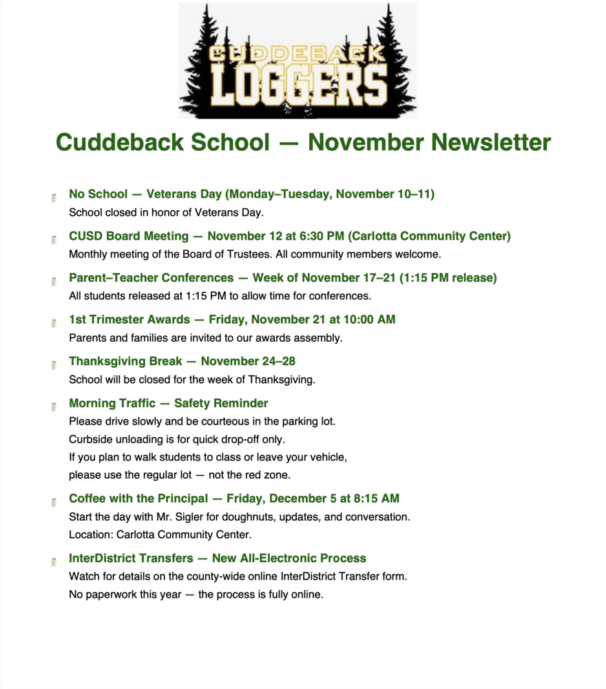 Nov Newsletter