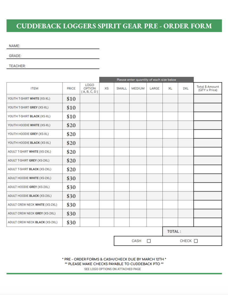 order form
