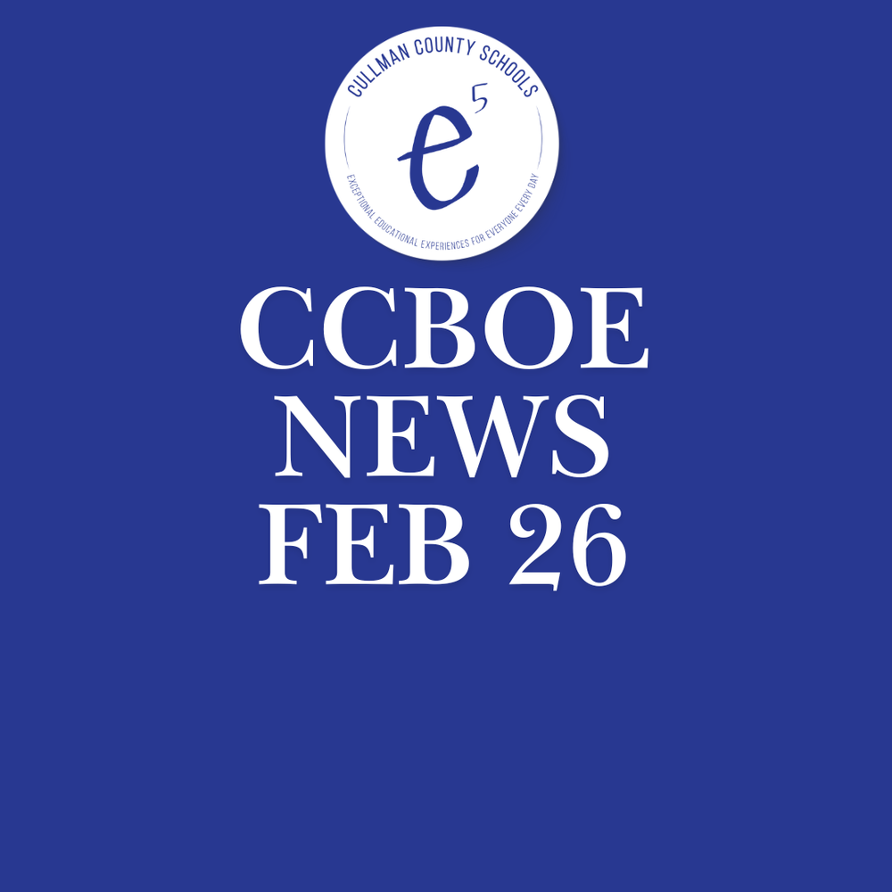 Cullman County Schools Newsletter Feb 26