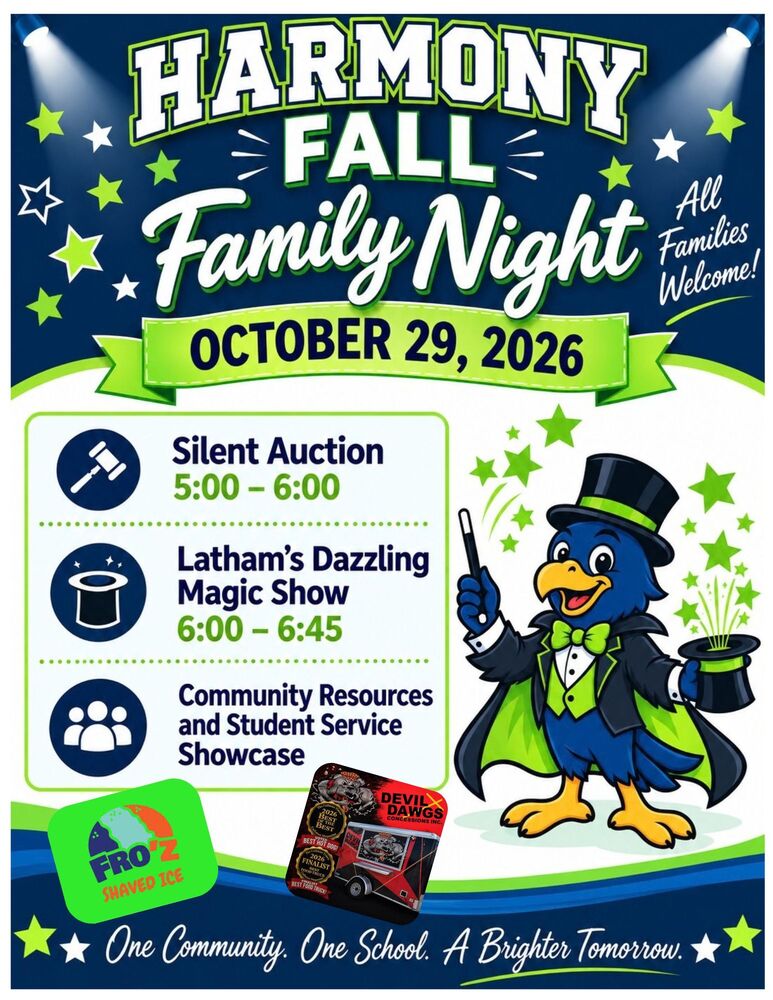 fall family night flyer