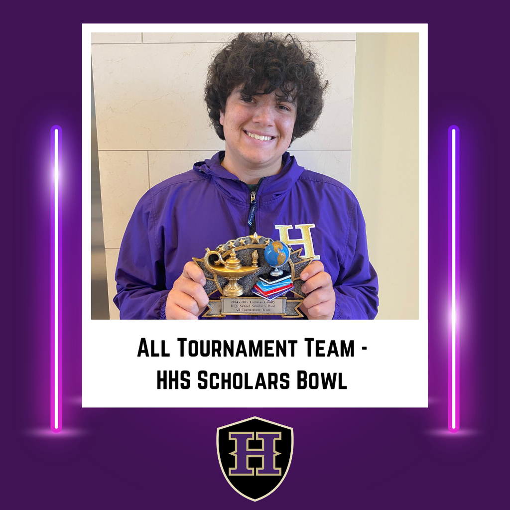 Jackson Cleek High Score in Scholars Bowl County Tournament