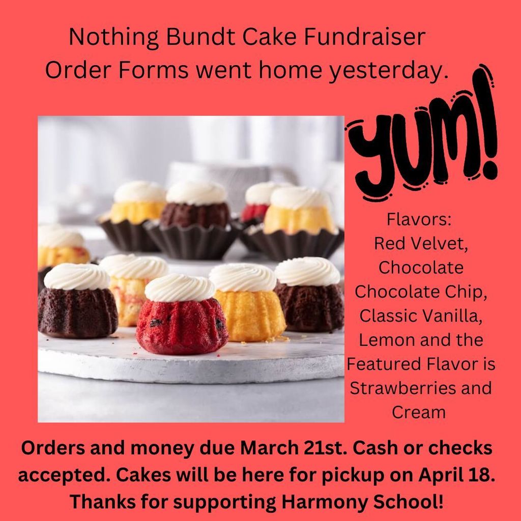 Bundt cake fundraiser