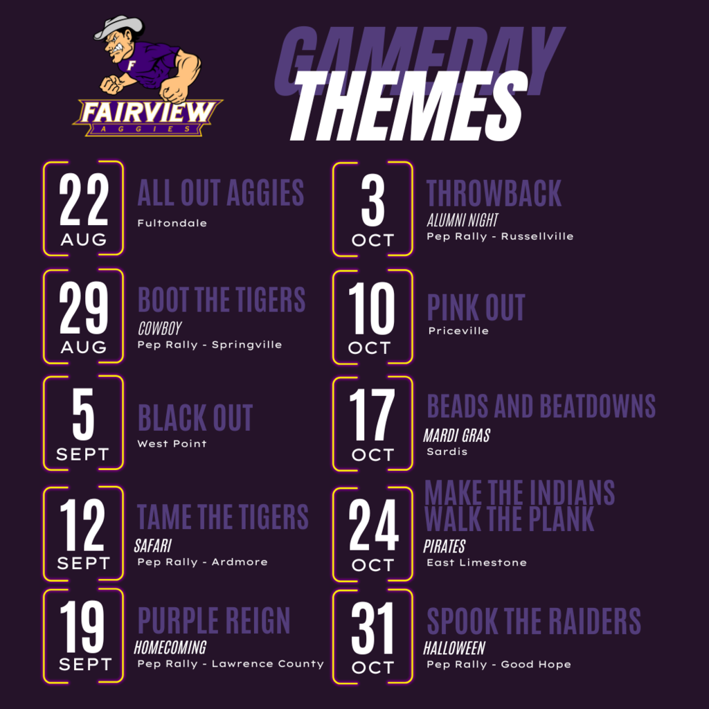 Game Day Themes