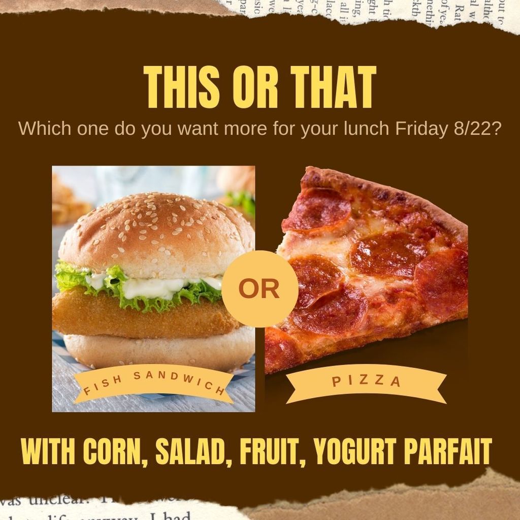 Lunch Friday August 22nd