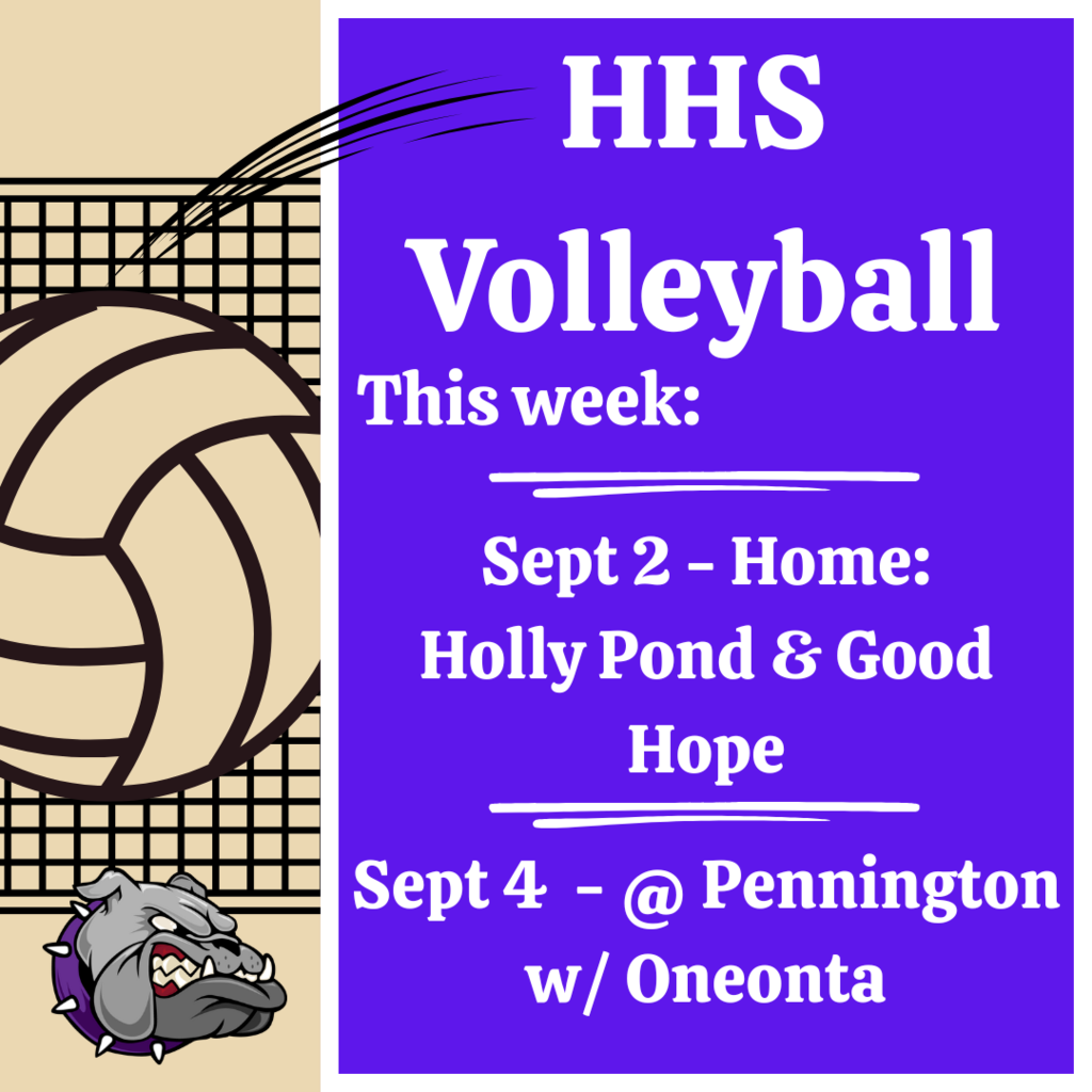Volleyball schedule Sept 2-4
