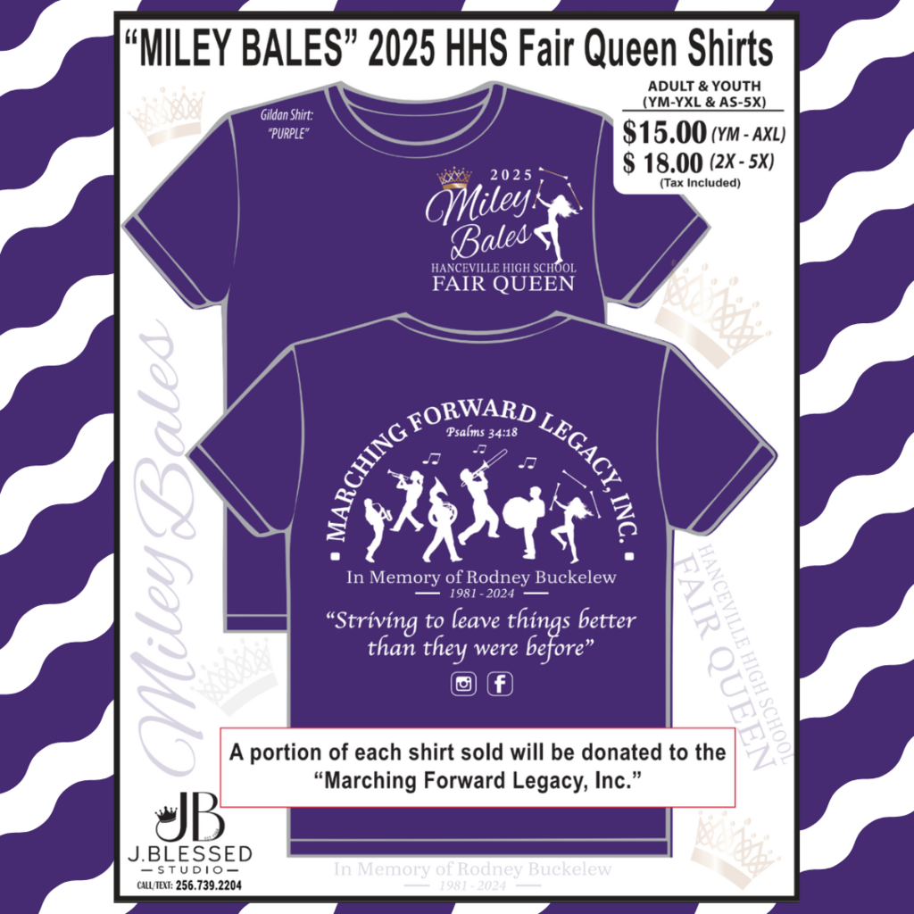 Buy a shirt to support Miley Bales for Fair Queen!