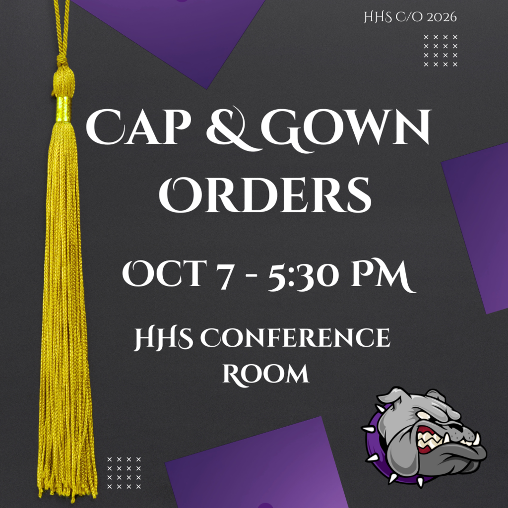 Cap and Gown Orders Oct 7