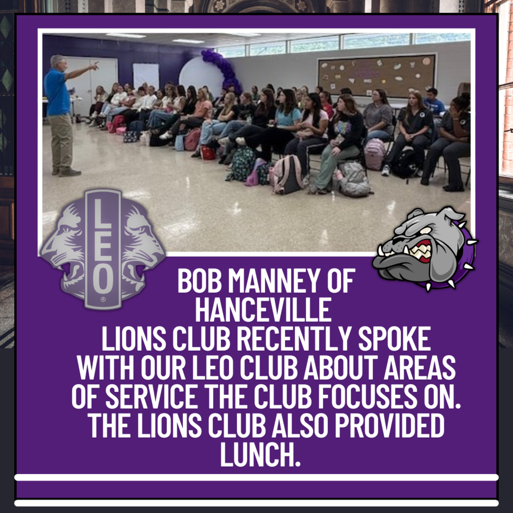 Leo Club Meeting with Hanceville Lions Club