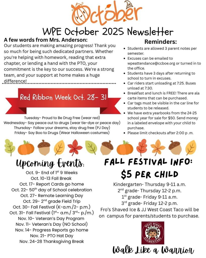 October Newsletter
