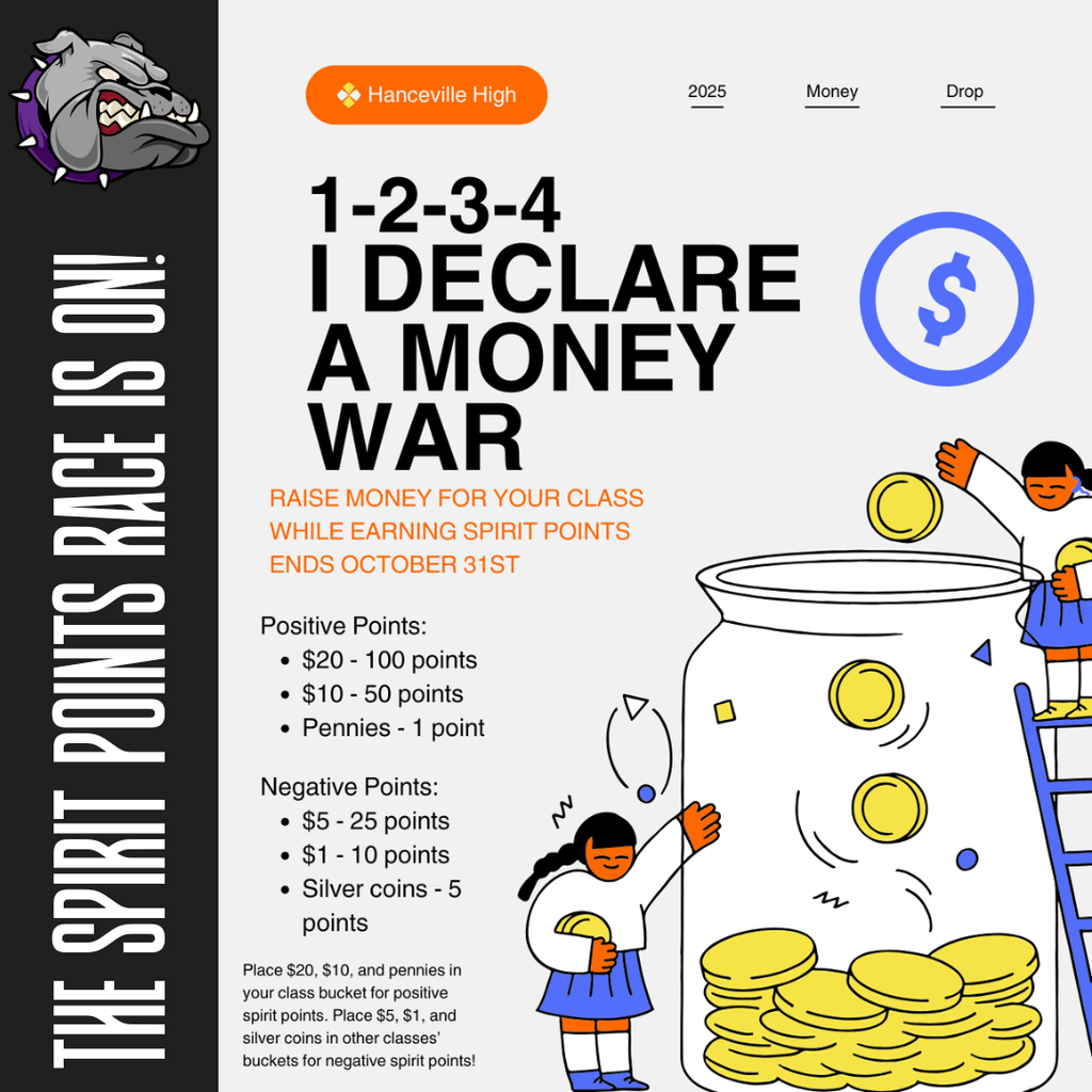 Spirit point money bucket contest 25-26