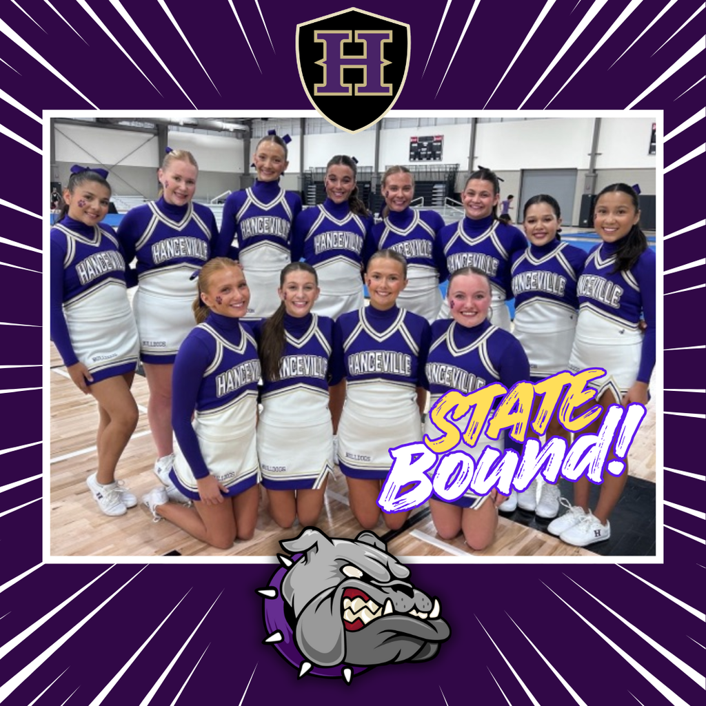 The HHS Cheerleaders are headed to the state cheer competition. 