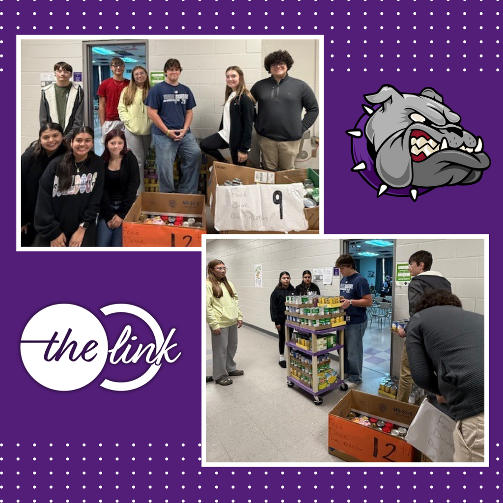 HHS students brought 560 cans for the SGA/Leo Club Food Drive. Our 12th Graders earned spirit points by bringing the most items & they chose Mrs. Cone's door to block for the day. The food items were donated to The Link of Cullman County.