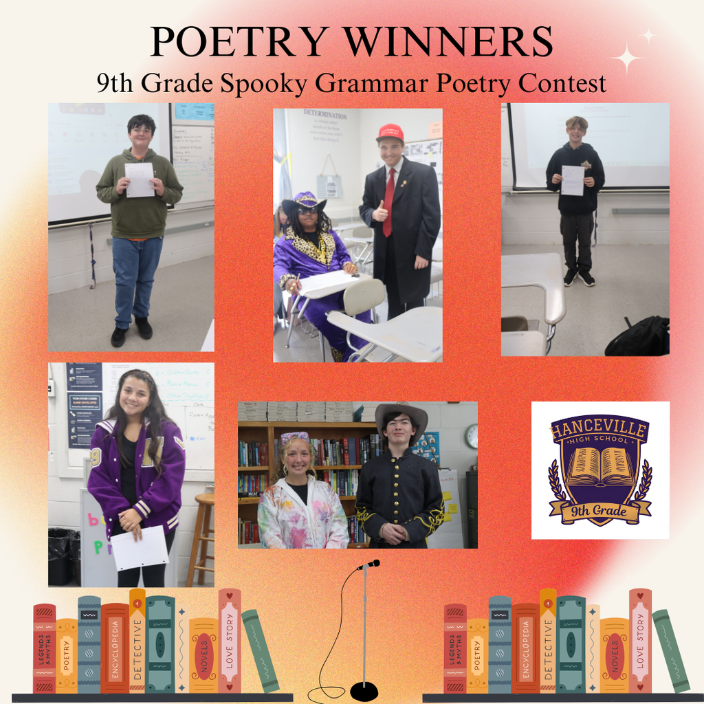 9th grade spooky grammar poetry winners