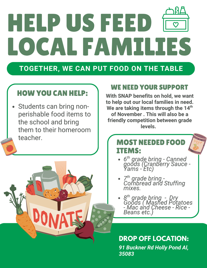 Newsletter Food Drive