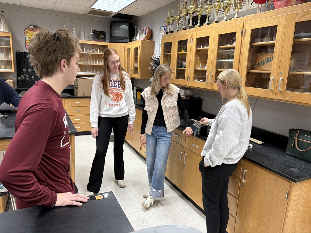 Students completing lab