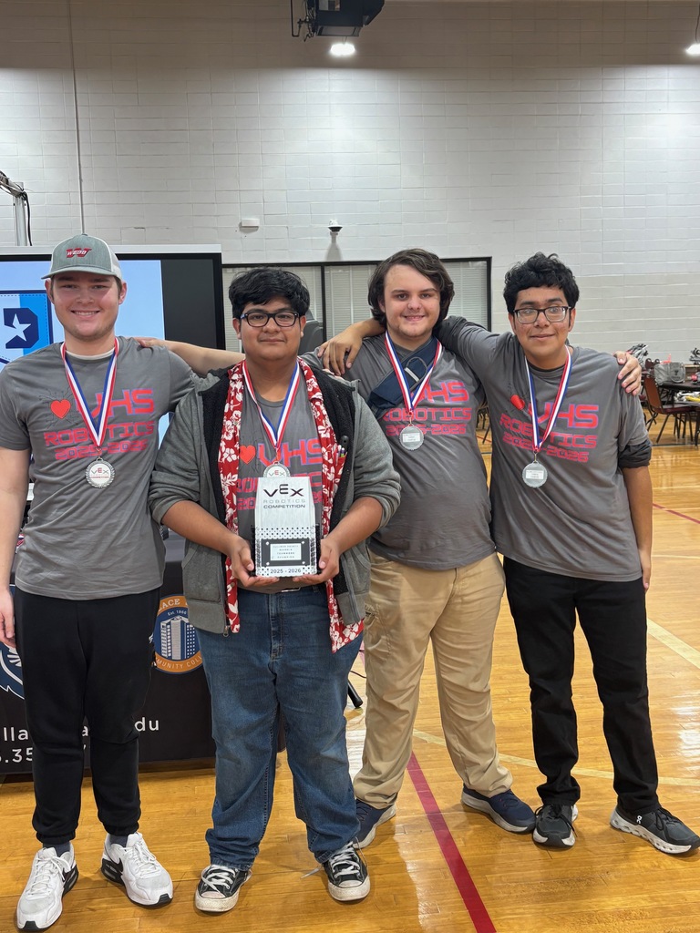 Team 35179A with their trophy for 1st place