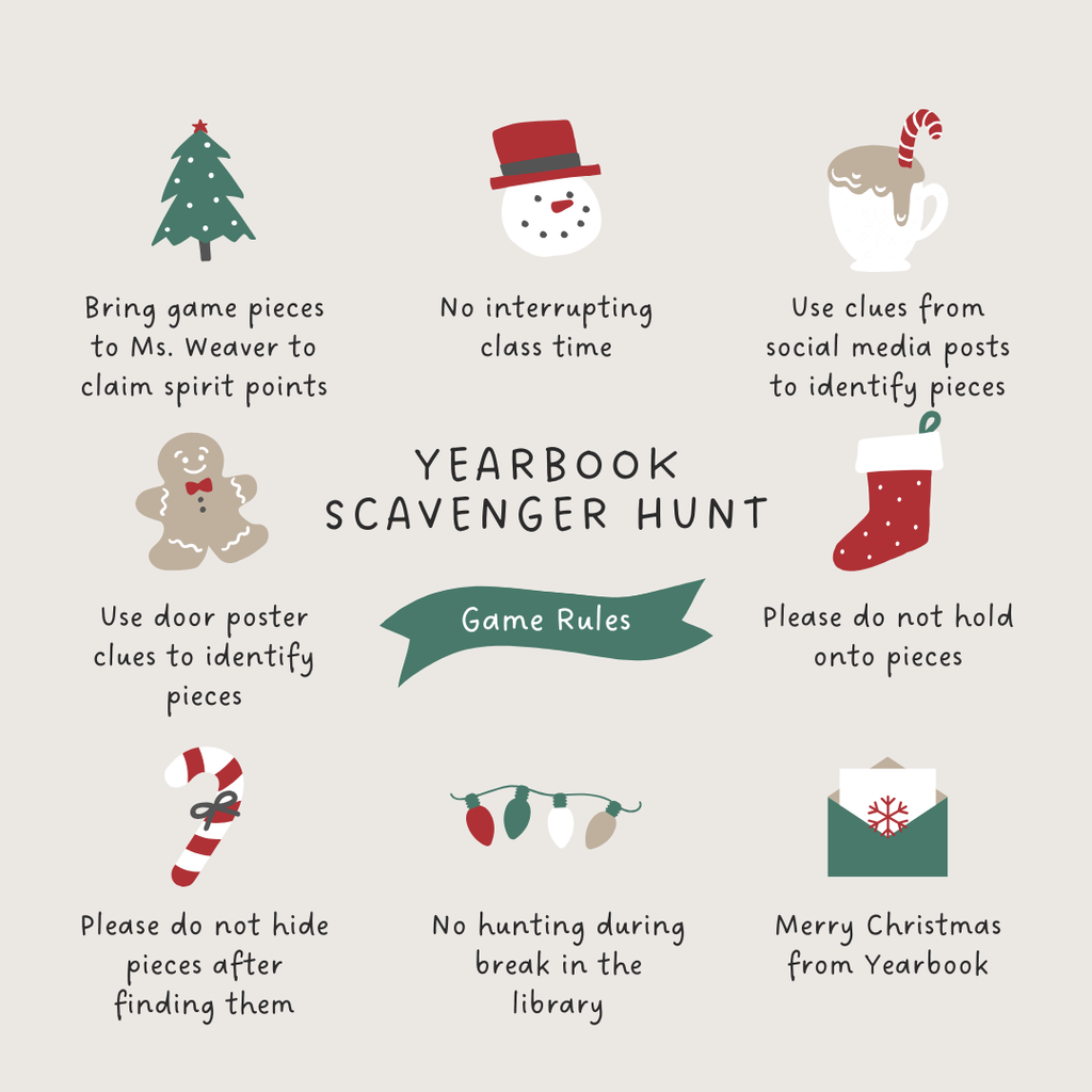 Yearbook Scavenger Hunt Game