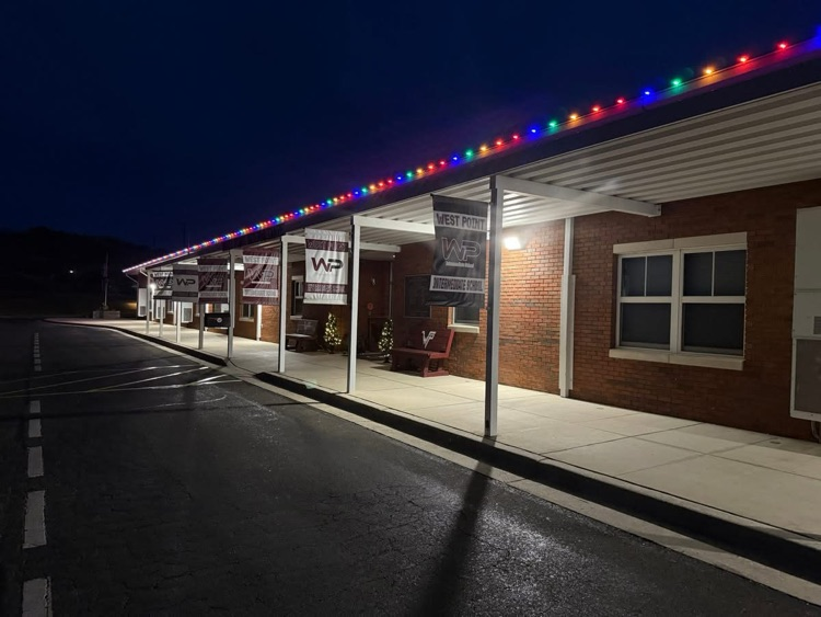 Christmas lights at WPI
