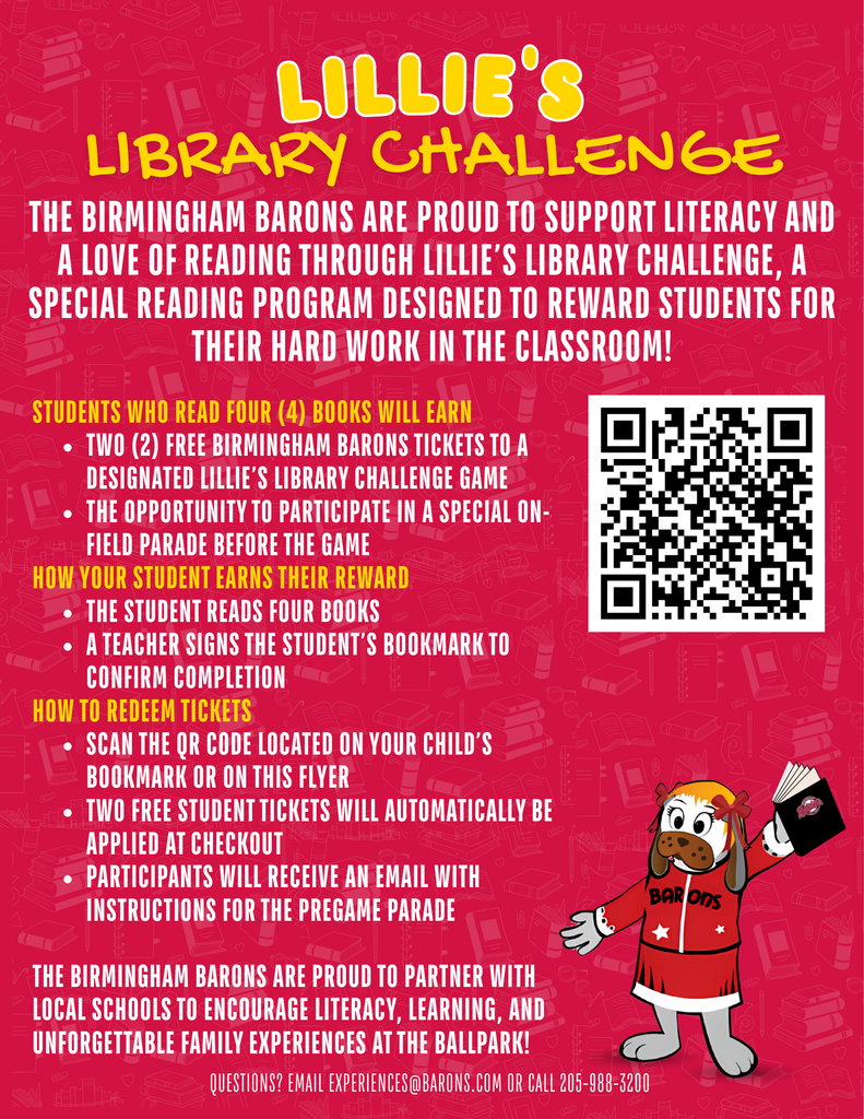Barons reading challenge