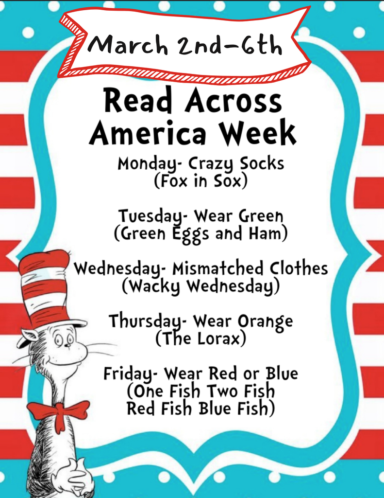 Read Across America Week dress up days