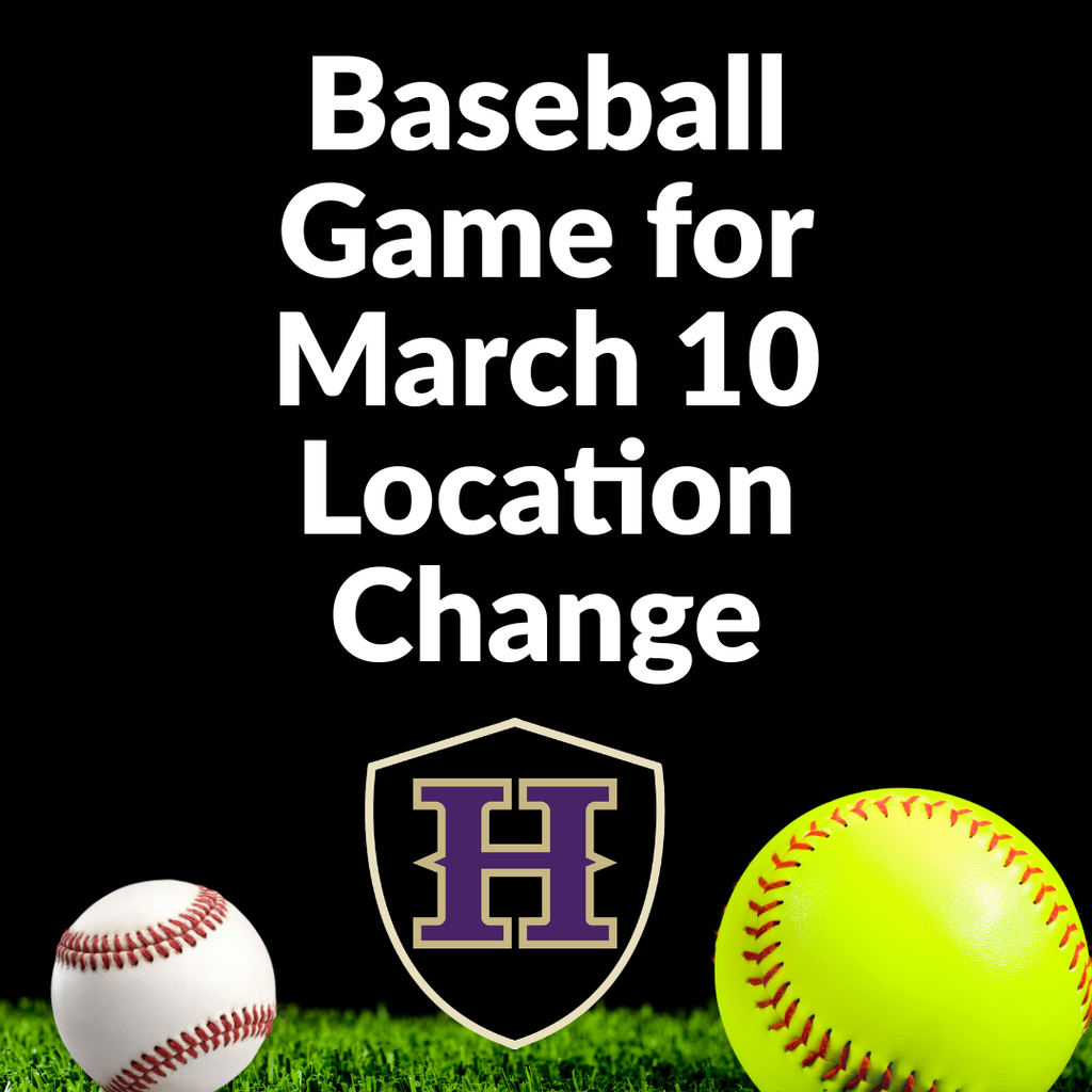 Baseball Game location change March 10 
