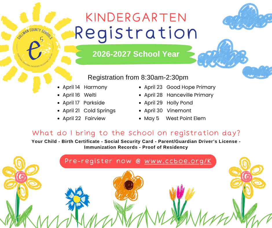 Kindergarten registration information