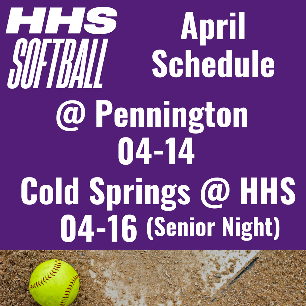 Softball April 14 and 16 26