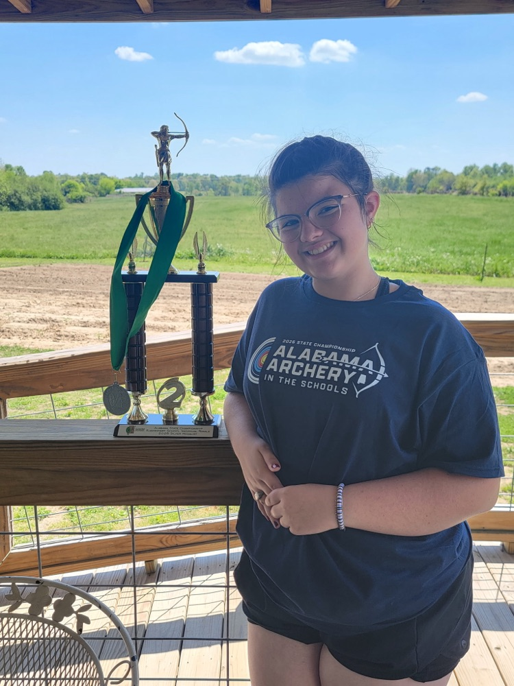 Avery K. 2nd place Alabama State Archery Tournament 