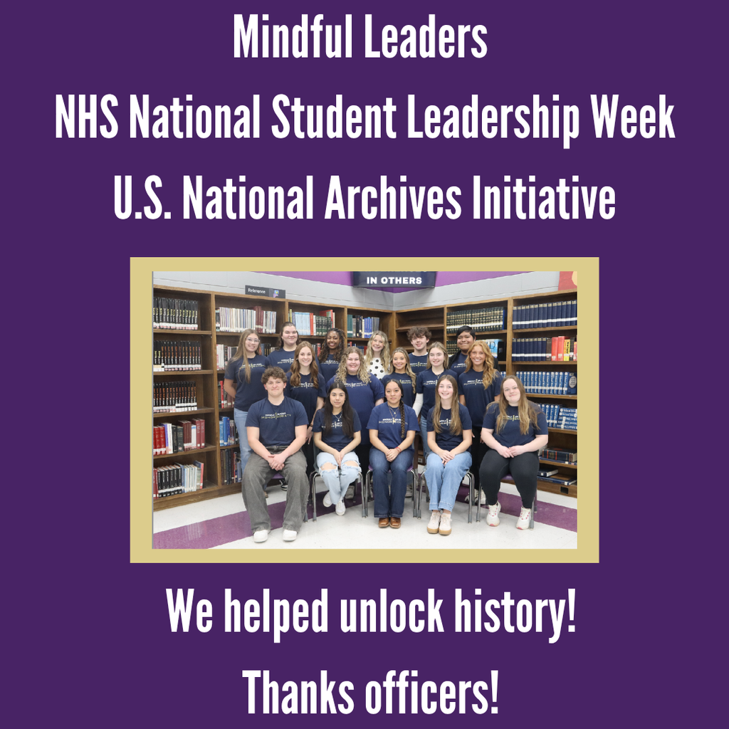 Thanks National Honor Society officers for your help!