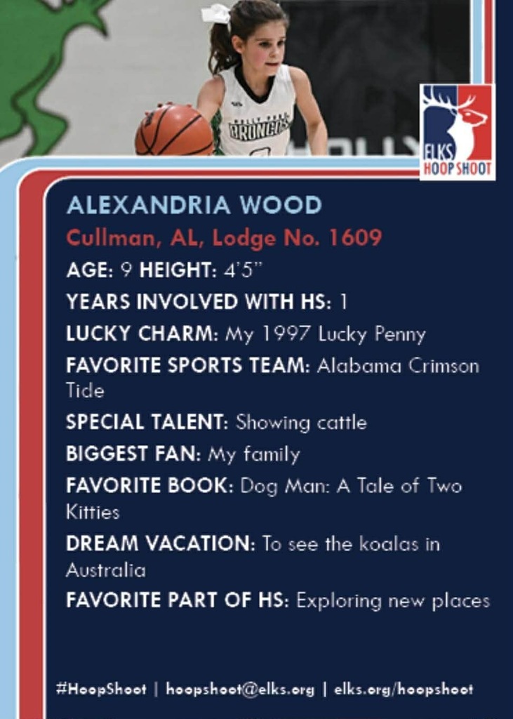 A basketball player in a white jersey holds a ball. The player's profile card includes name, age, height, HS number, and personal details.